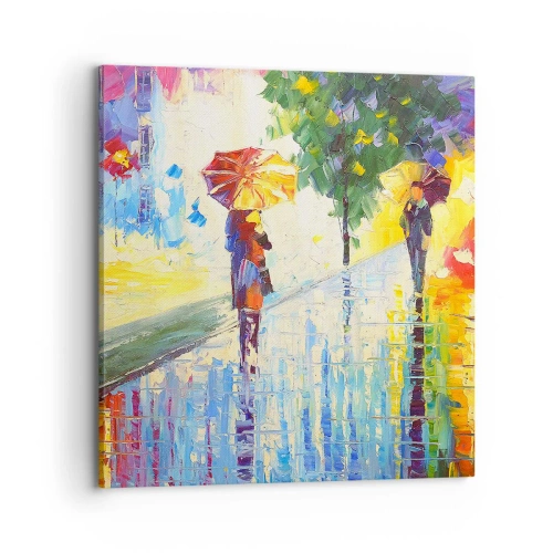 Tablou pe pânză - Și totul este clar - 70x70 cm