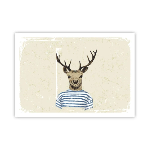 Poster - Pentru că îmi plac cămășile cu dungi! - 100x70 cm