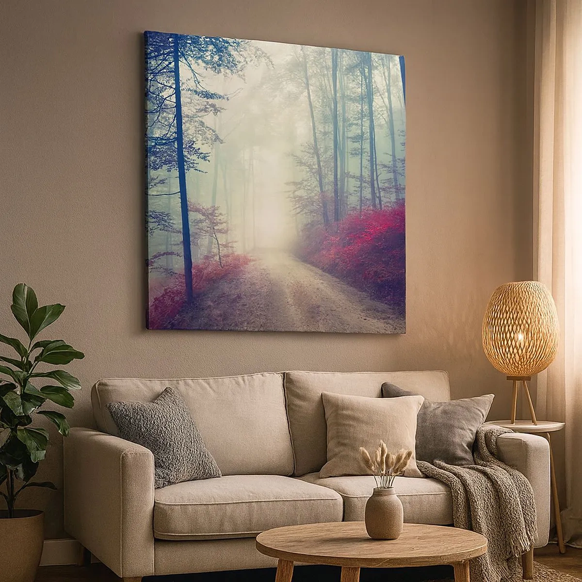 Tablou pe pânză - Ce bine e să te trezești în zori de ziuă - 30x30 cm