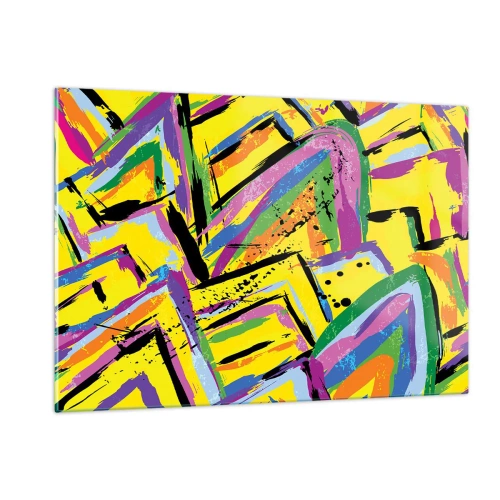 Tablou pe sticlă - Strigă de bucurie - 120x80 cm