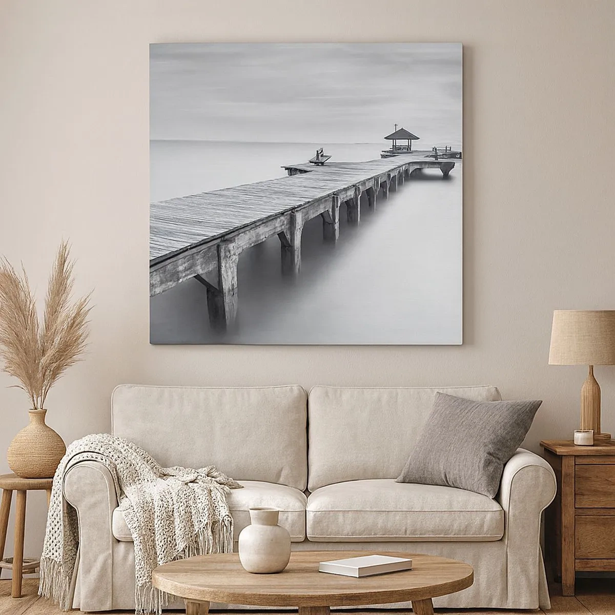 Tablou pe pânză - În depărtare - 30x30 cm