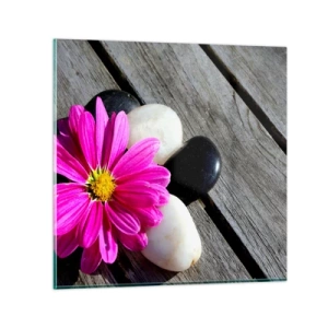 Tablou pe sticlă - Odihnă pe dig - 70x70 cm