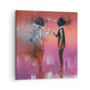 Tablou pe pânză - Este posibil să privești în interiorul tău? - 50x50 cm