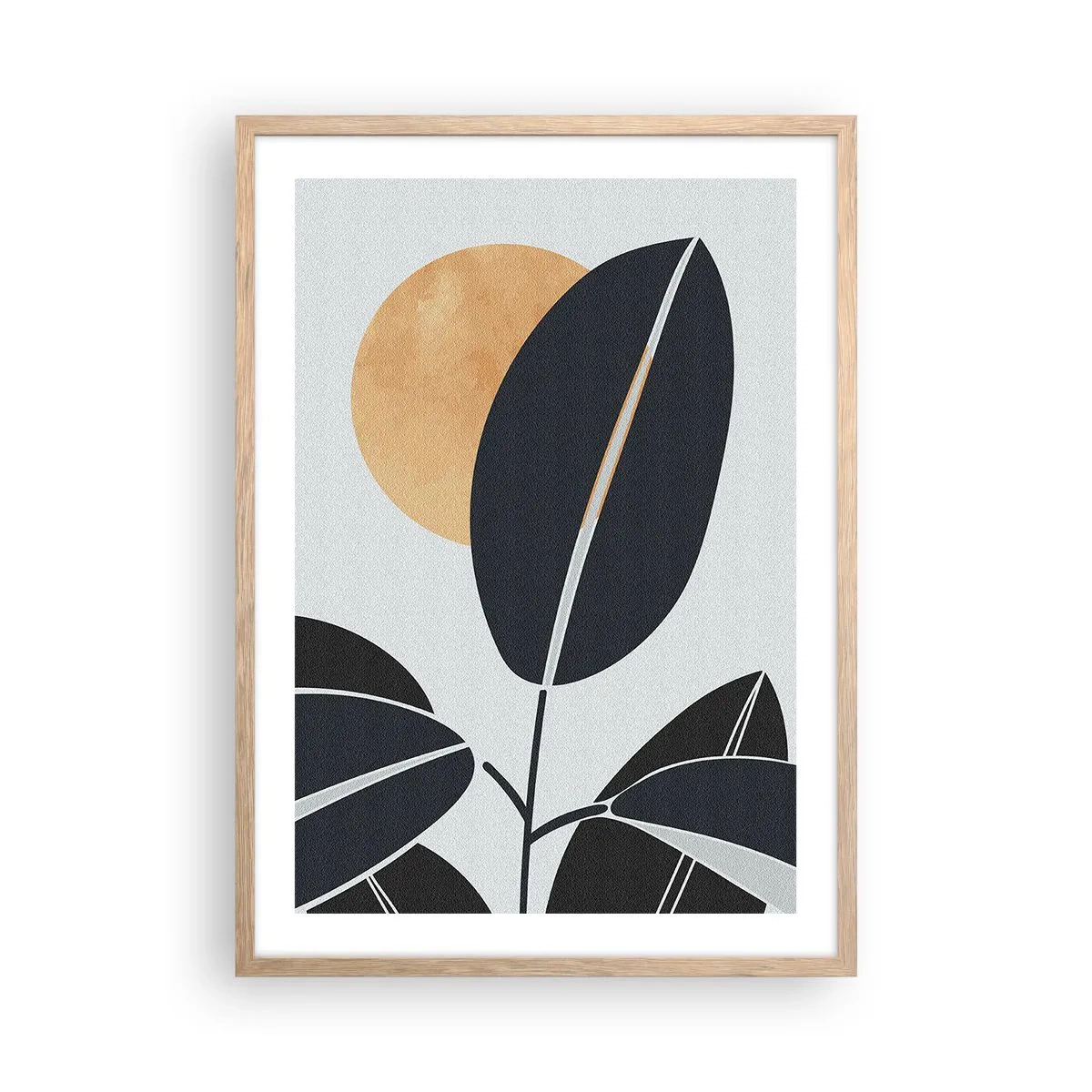 Poster în ramă de stejar deschis - Ziua unei veri fierbinți - 50x70 cm