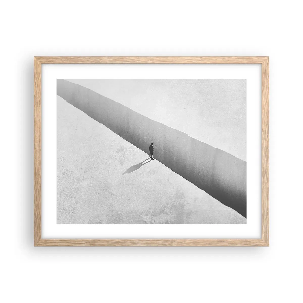 Poster în ramă de stejar deschis - Obiectiv clar - 50x40 cm