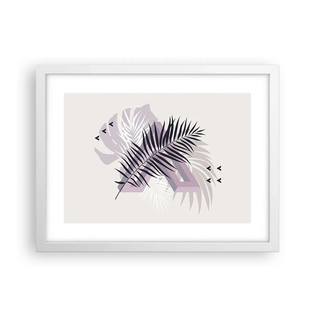 Poster în ramă albă - Umbra unei umbre - 40x30 cm