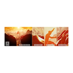 Mostră tapet Premium Canvas - Trecând frontierele - Sport, Alpinism, Peisaj - 100x30 cm