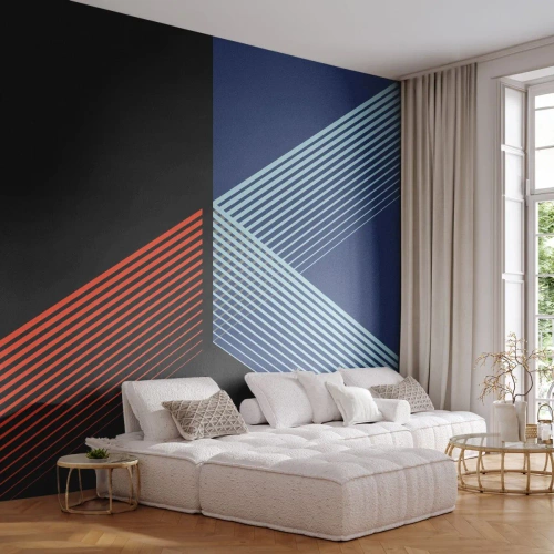Tapet Autoadeziv Deluxe Sticker - O poveste simplă - Abstracția, Bucată, Linie de arta - 500x350 cm