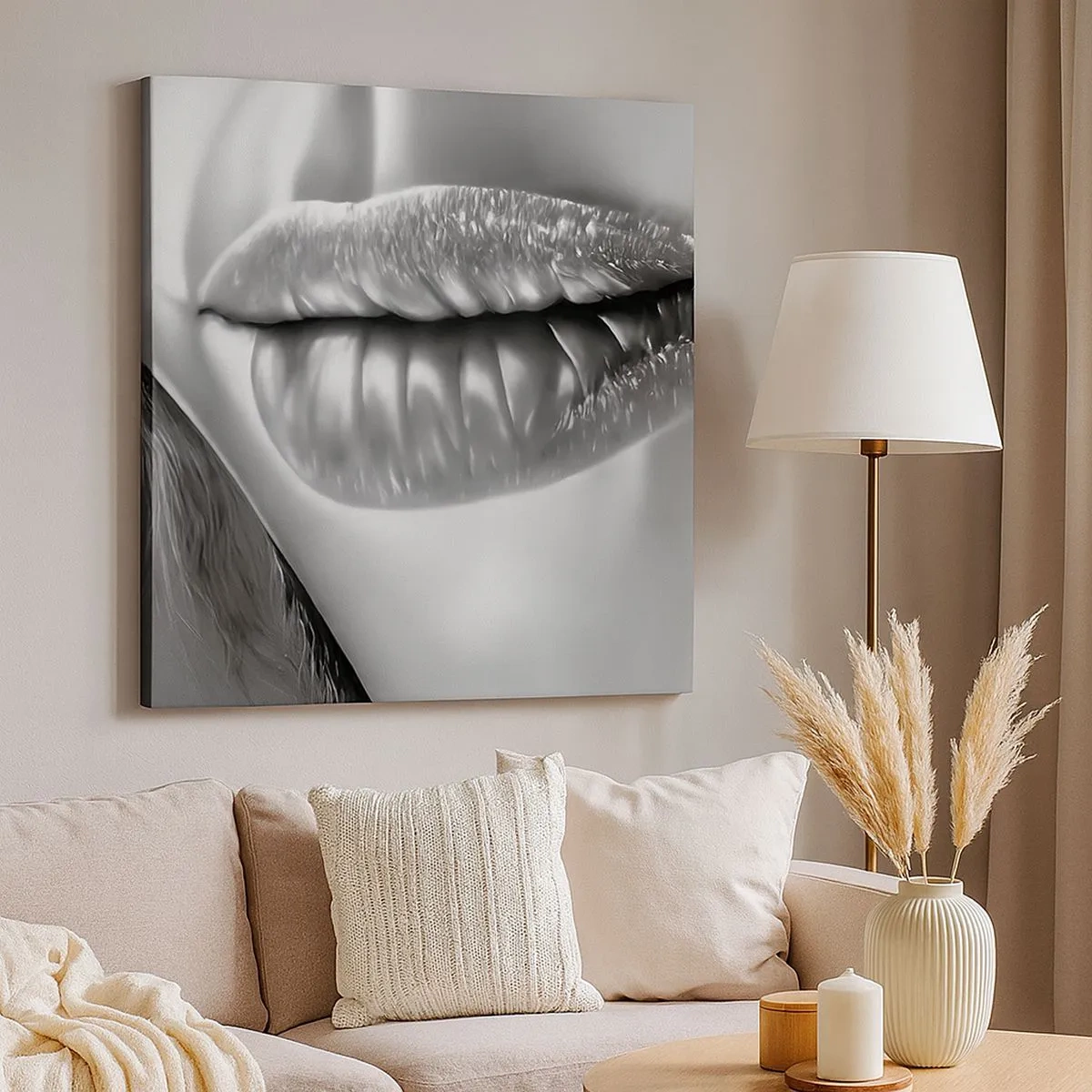 Tablou pe pânză - Știu la ce te gândești... - 30x30 cm