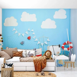 Tapet Premium Canvas - Dorința copilărească de aventură - Pentru copii, Nautic, Barca de pescuit - 100x70 cm