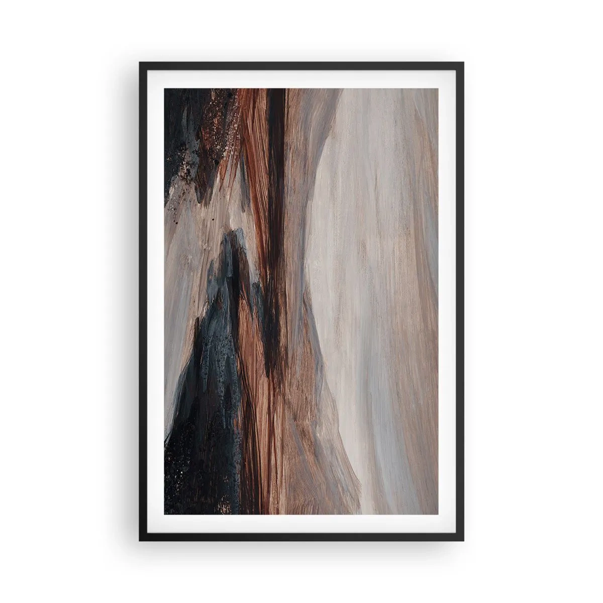 Poster în ramă neagră - Valea liniștită - 61x91 cm