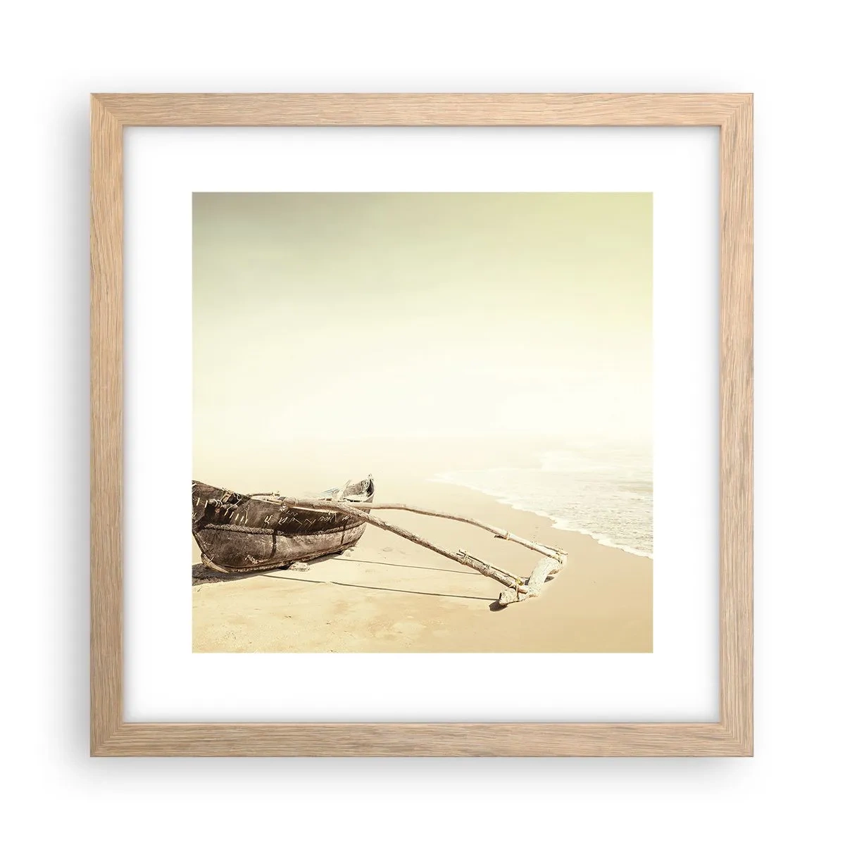 Poster în ramă de stejar deschis - O amintire din Mările Sudului - 30x30 cm