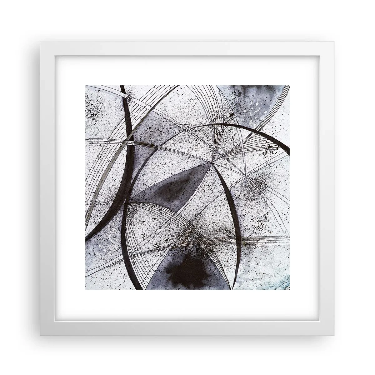 Poster în ramă albă - O fantezie futuristă - 30x30 cm