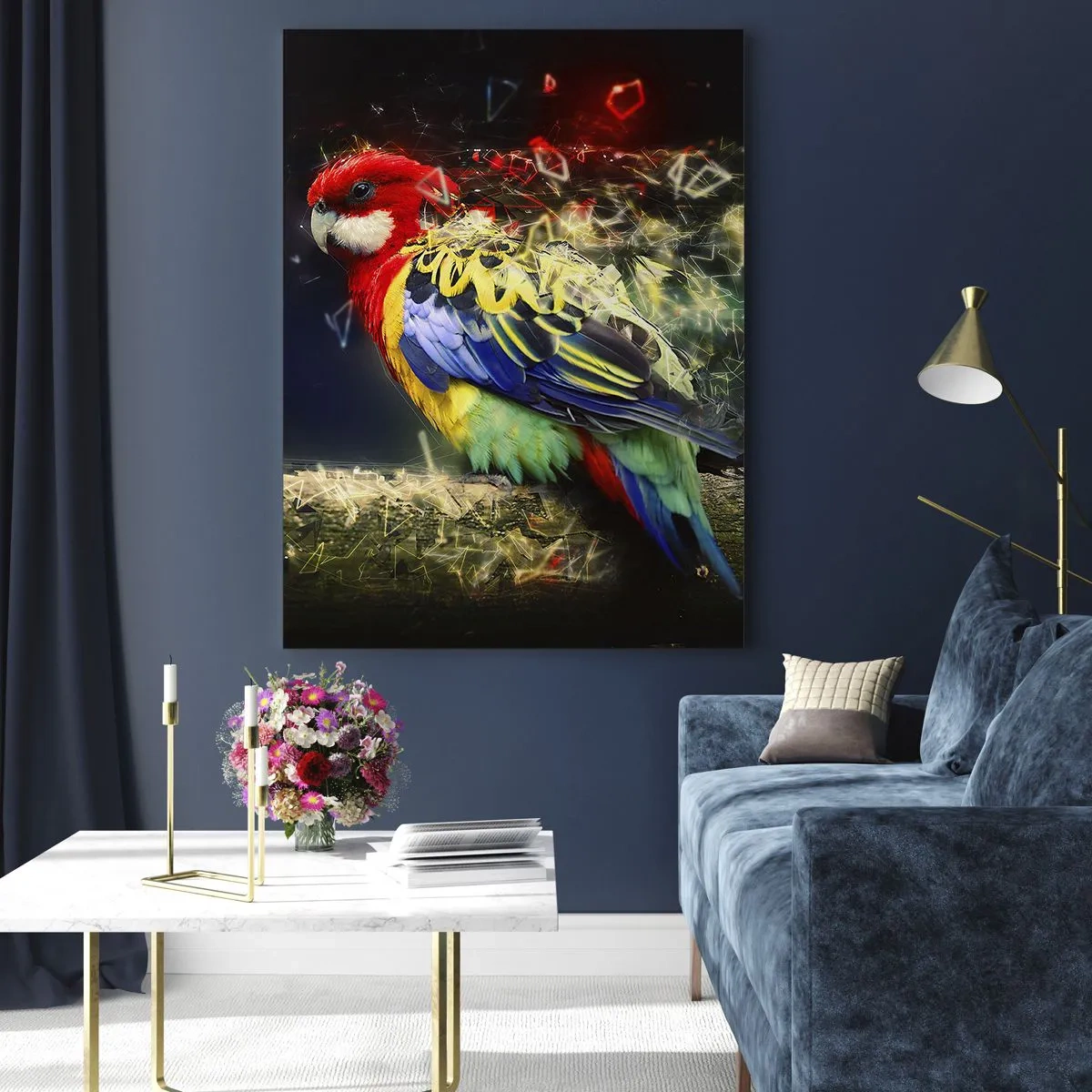 Tablou pe sticlă - Mesagerul strălucirii - 70x100 cm