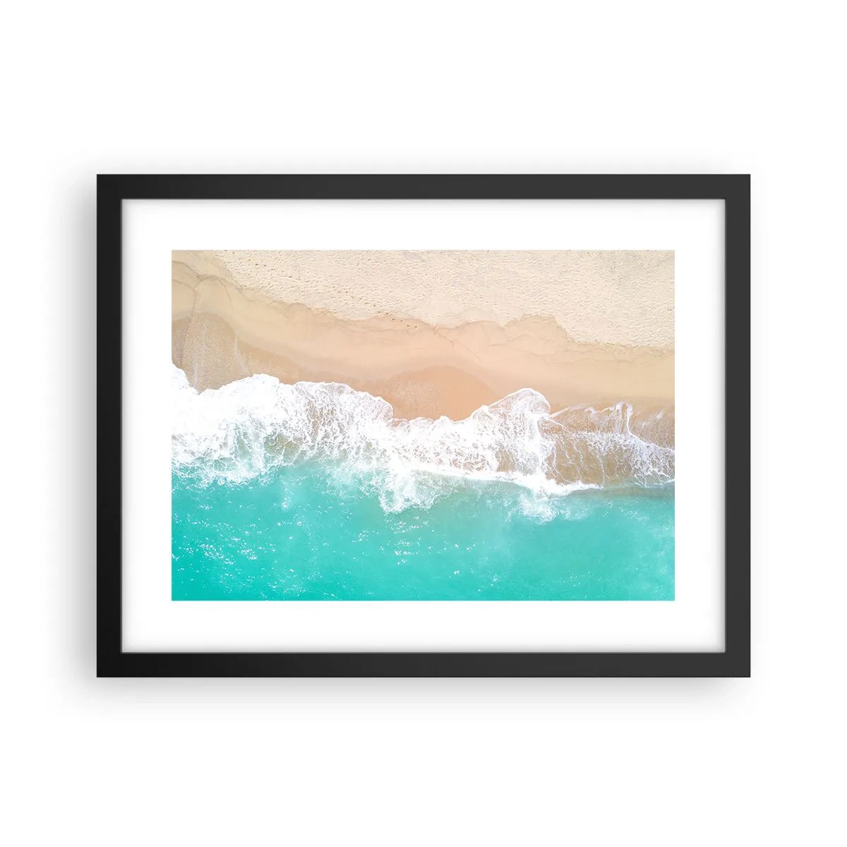 Poster în ramă neagră - Atingere mângâietoare - 40x30 cm