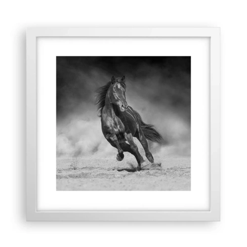 Poster în ramă albă - Dorința emirului - 30x30 cm