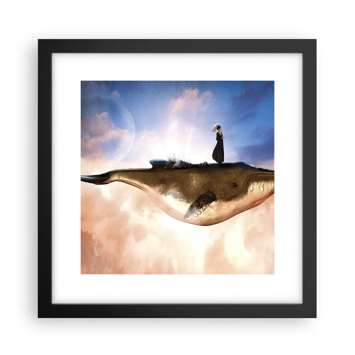 Poster în ramă neagră - O călătorie suprarealistă - 30x30 cm