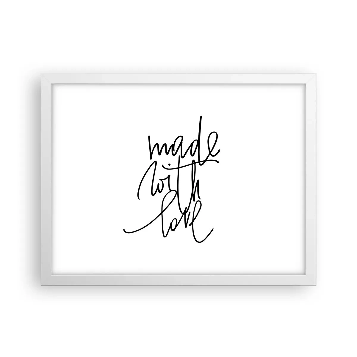 Poster în ramă albă - Cel mai bun brand - 40x30 cm