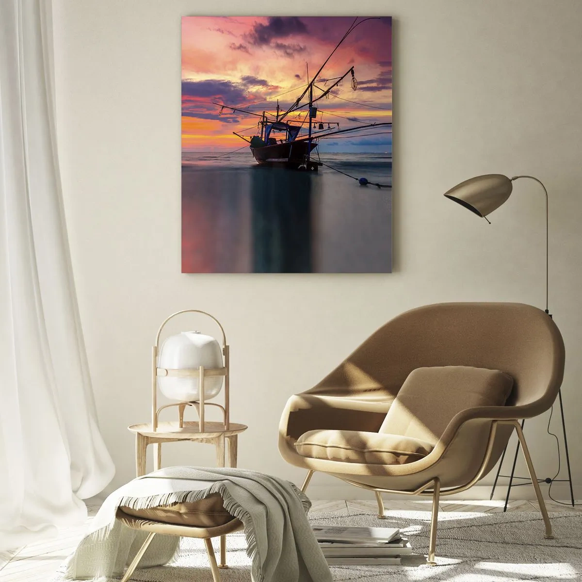Tablou pe sticlă - O seară exotică - 50x70 cm