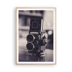 Poster în ramă de stejar deschis - Magia fotografiei vechi - 70x100 cm