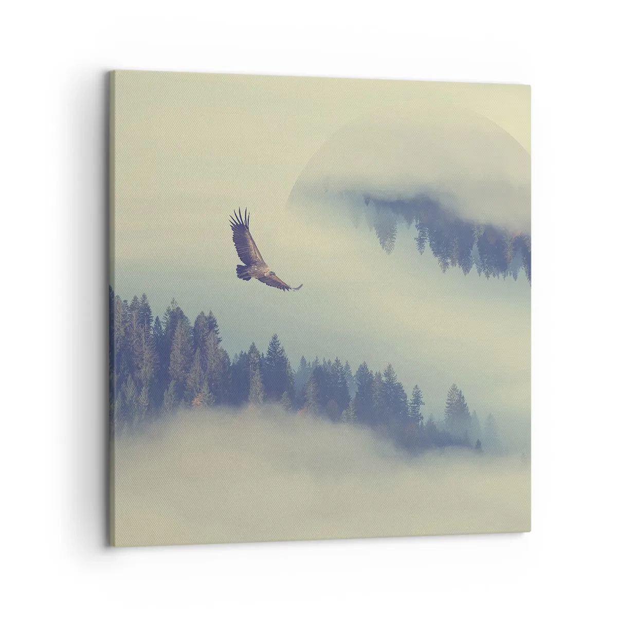 Tablou pe pânză - Am văzut umbra unui vultur - 50x50 cm