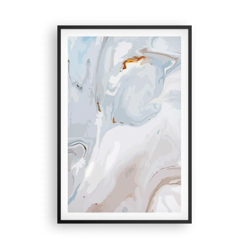 Poster în ramă neagră - Albul ridicat - 61x91 cm
