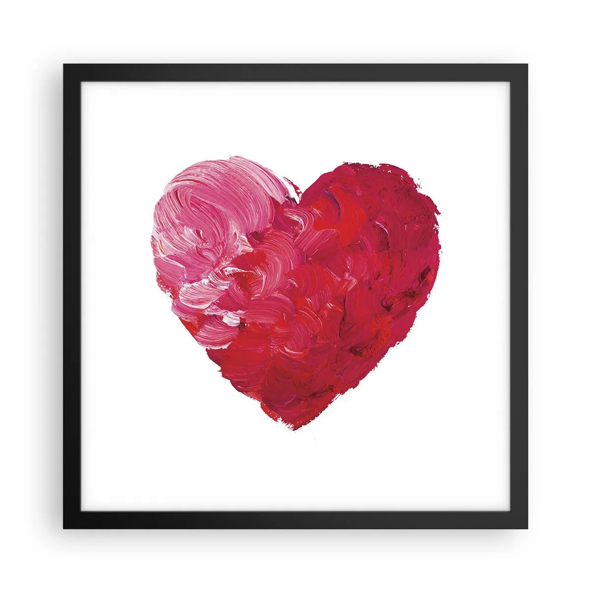 Poster în ramă neagră - All you need is love - 40x40 cm