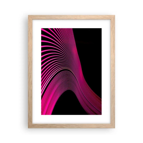 Poster în ramă de stejar deschis - Bulevardul de lumină - 30x40 cm