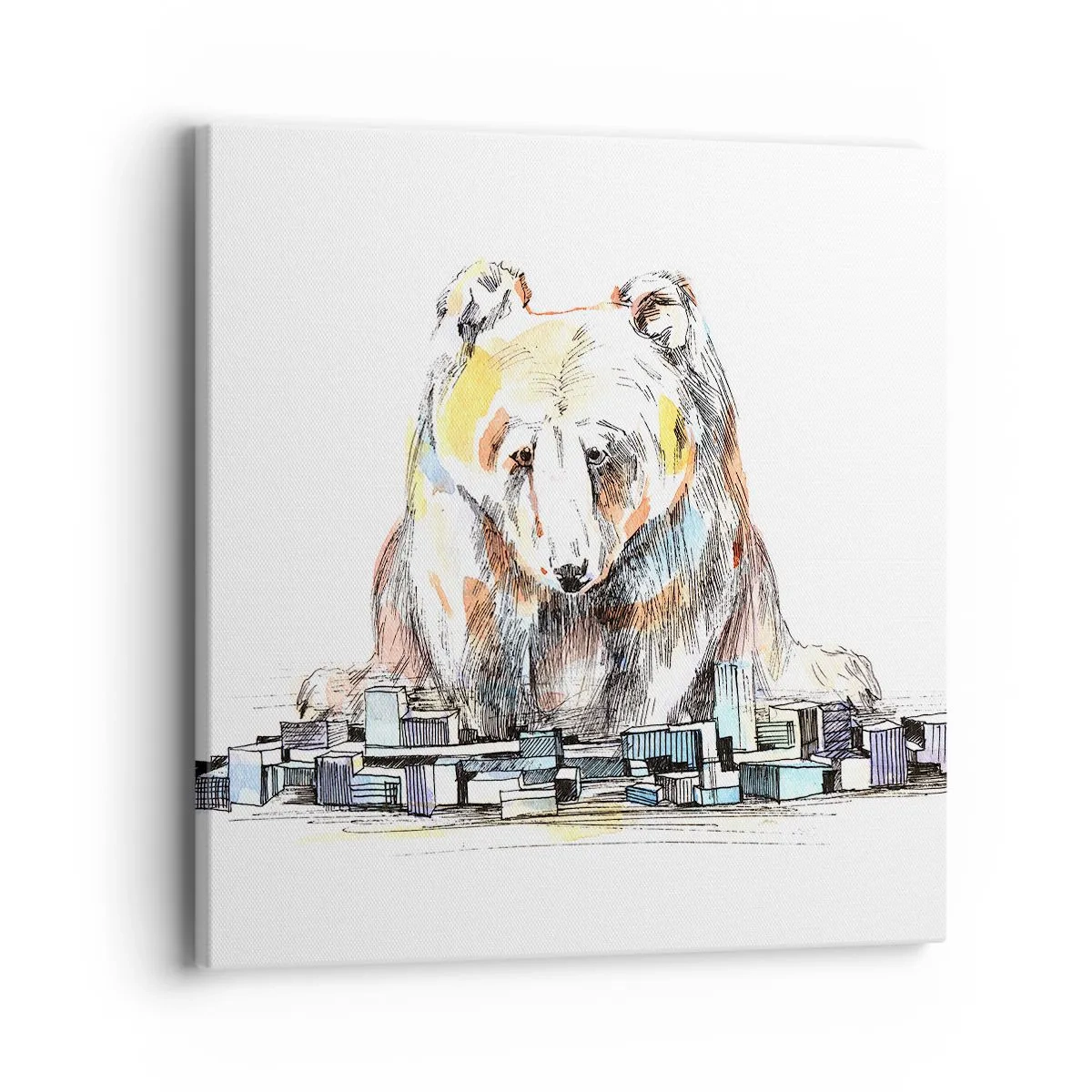 Tablou pe pânză - Cum poți trăi așa? - 40x40 cm