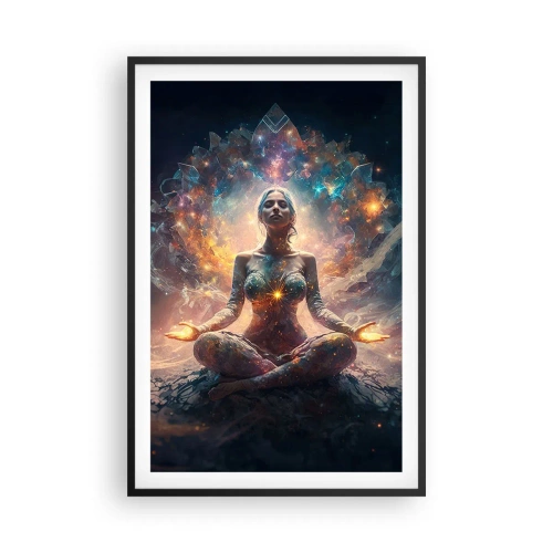 Poster în ramă neagră - Flux de energie bună - 61x91 cm