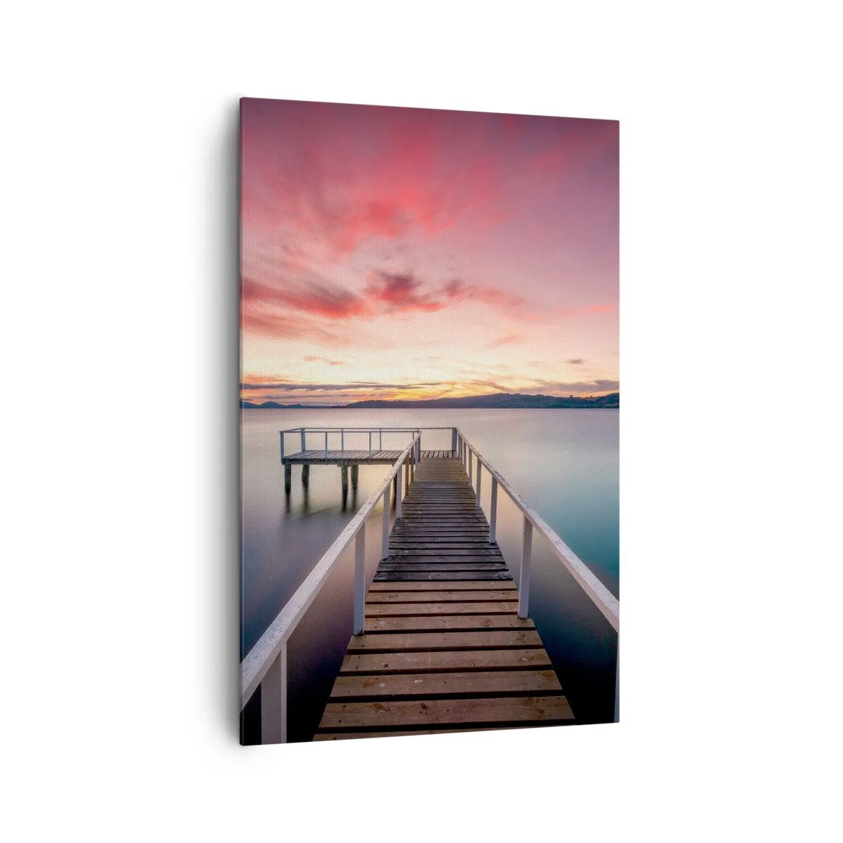 Tablou pe pânză - Flacăra blândă a serii - 80x120 cm