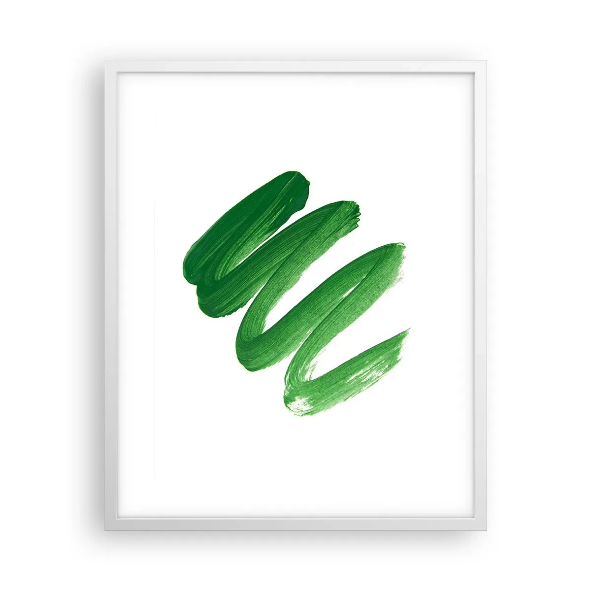 Poster în ramă albă - Glumă verde - 40x50 cm