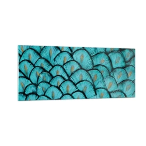 Tablou pe sticlă - Marea gală a penelor - 100x40 cm