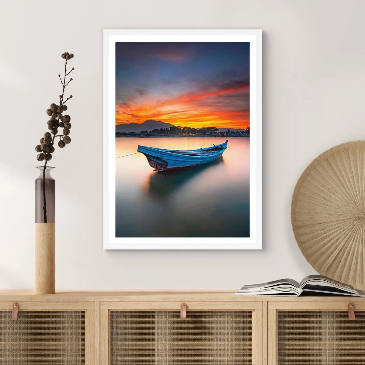 Poster în ramă albă - O noapte bună înainte - 30x40 cm