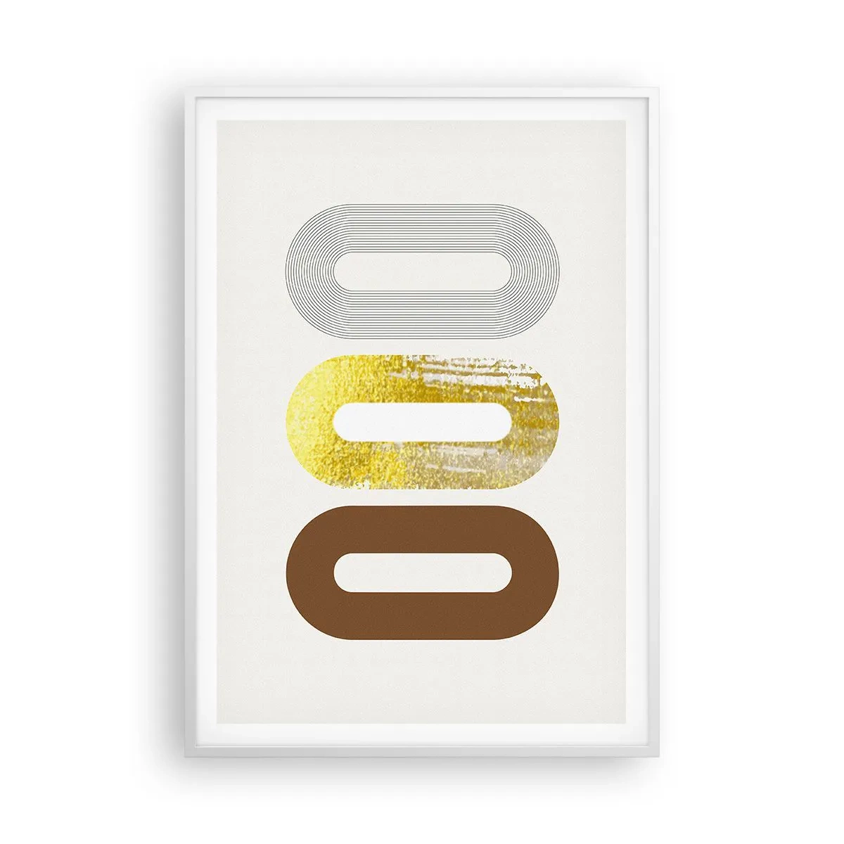 Poster în ramă albă - Ooo! - 70x100 cm