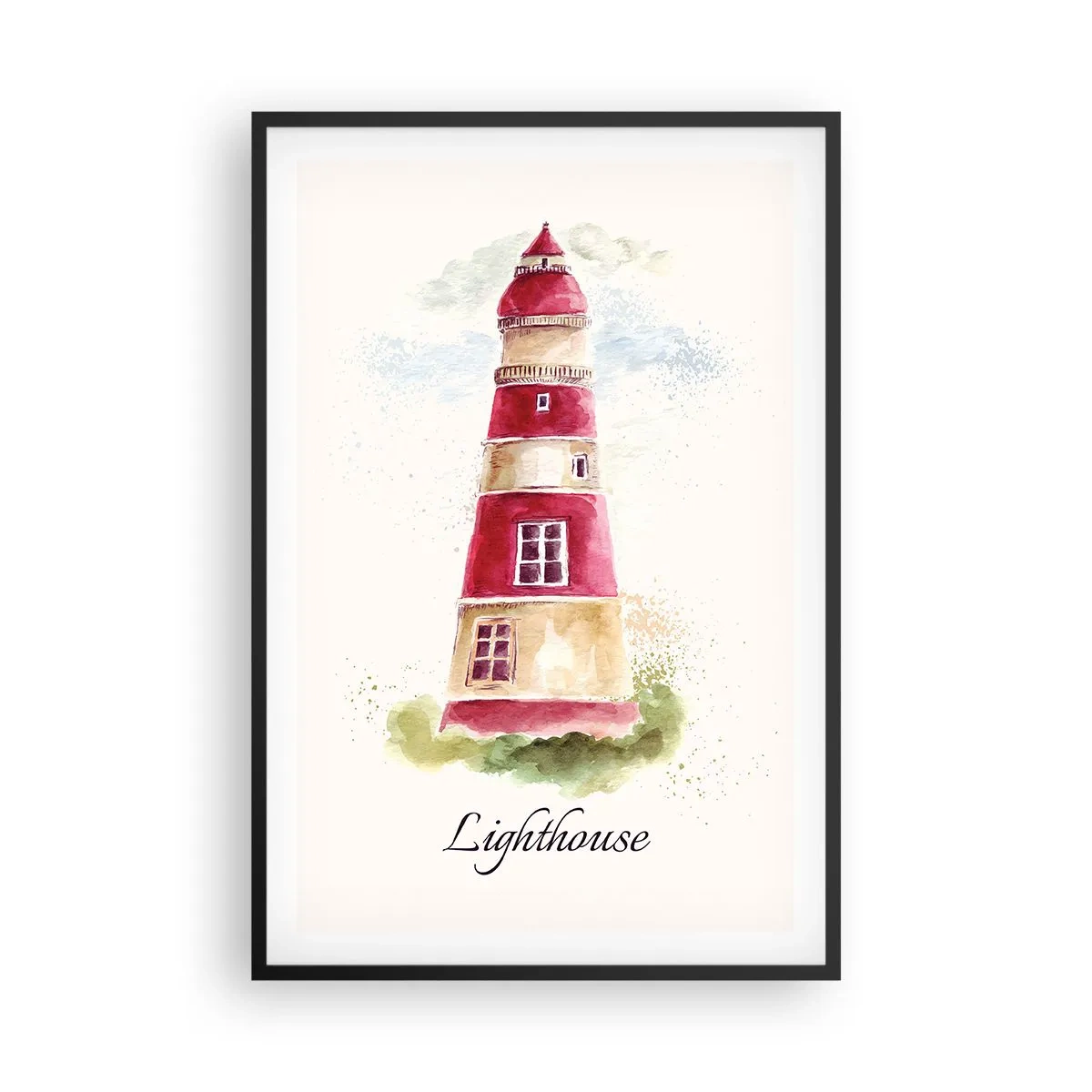 Poster în ramă neagră - Întotdeauna vreme bună - 61x91 cm