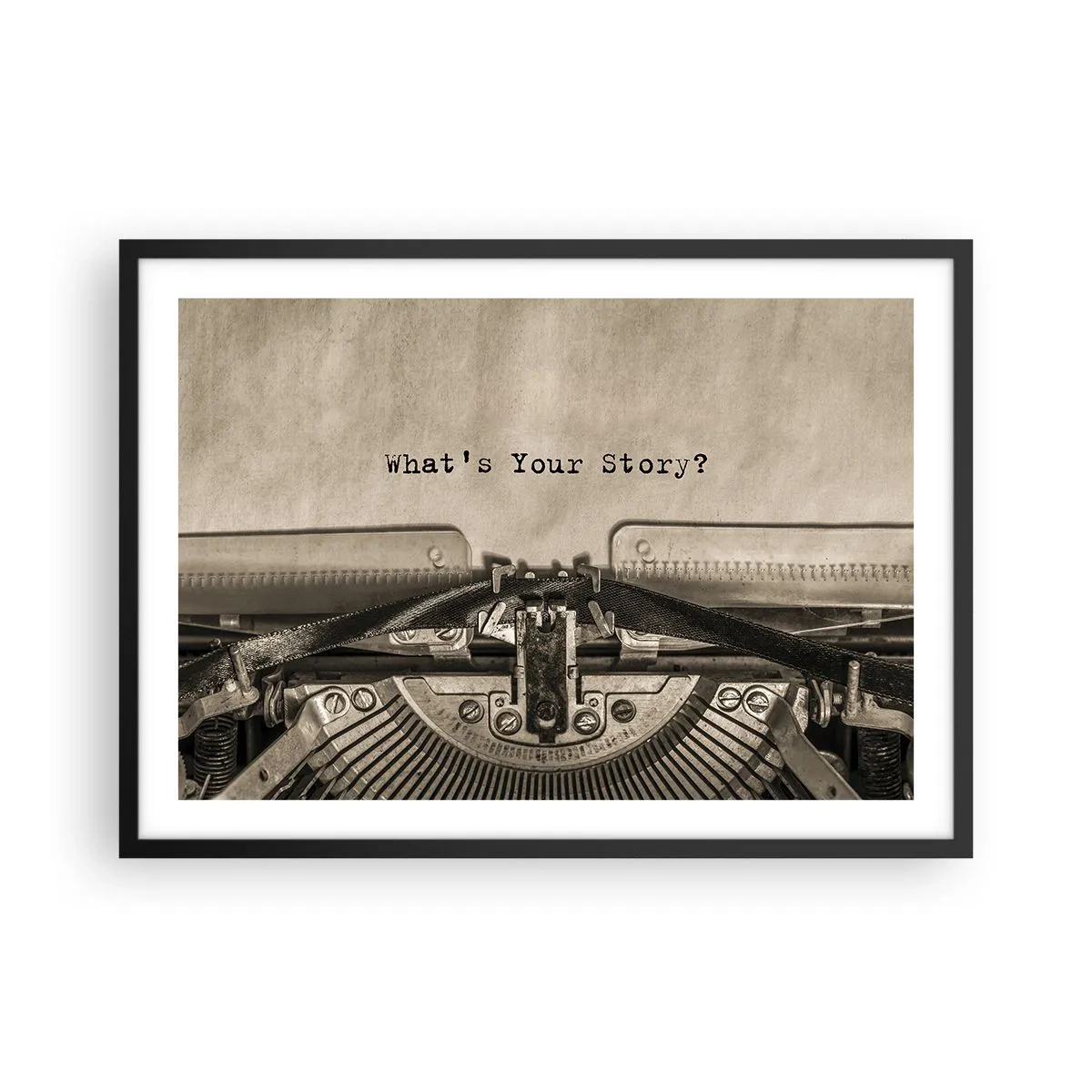 Poster în ramă neagră - Spune-mi - 70x50 cm
