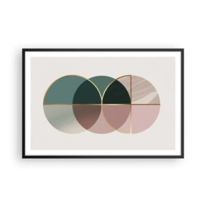 Poster în ramă neagră - Roată cu roată… - 91x61 cm