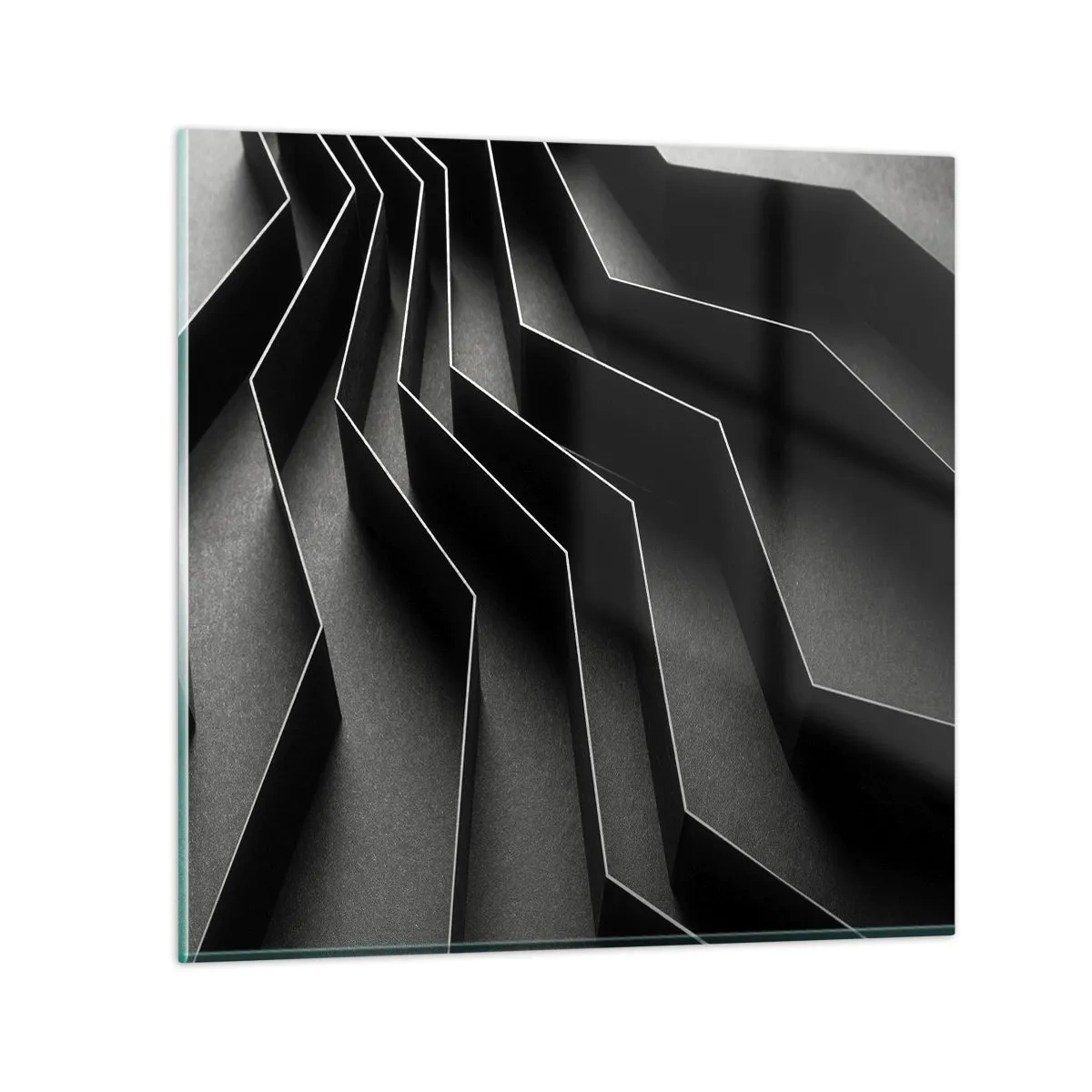 Tablou pe sticlă - Ordinea spațială - 60x60 cm