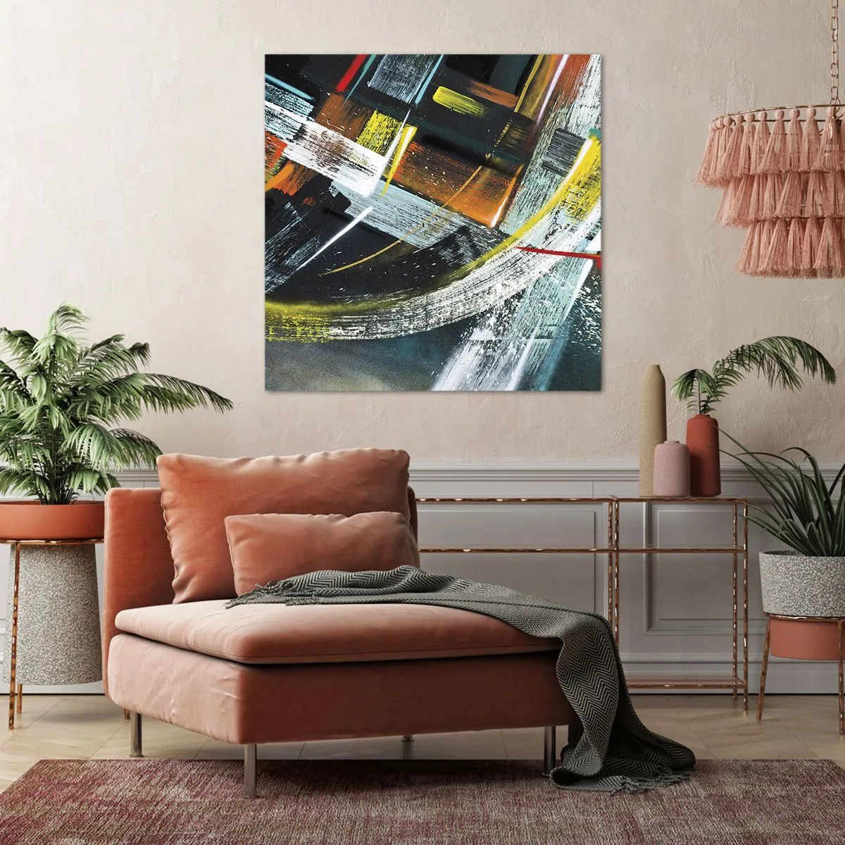 Tablou pe pânză - Energia în mișcare - 60x60 cm