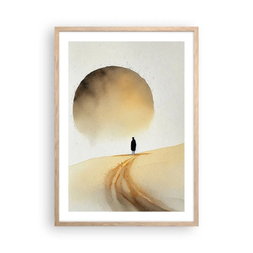 Poster în ramă de stejar deschis - Întotdeauna un dor - 50x70 cm