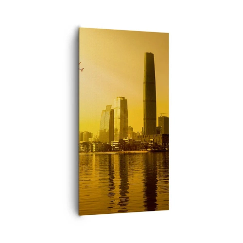 Tablou pe pânză - Orașul de aur - 65x120 cm