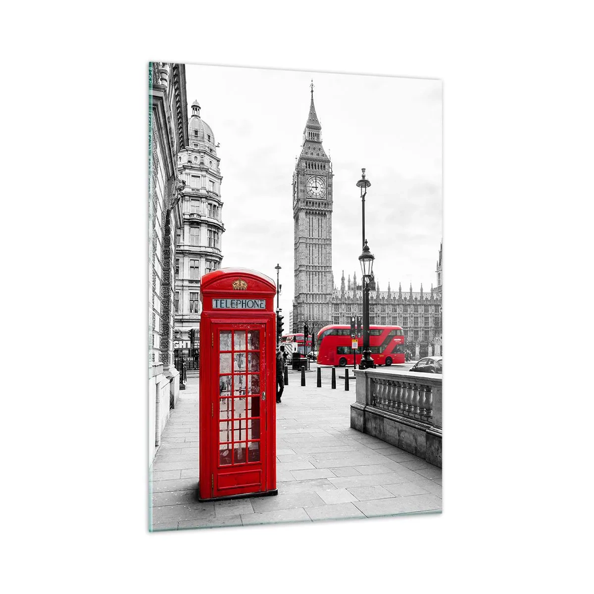 Tablou pe sticlă - Fără îndoială, Londra - 50x70 cm