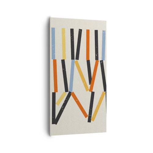 Tablou pe pânză - Compoziție la nivel - 65x120 cm
