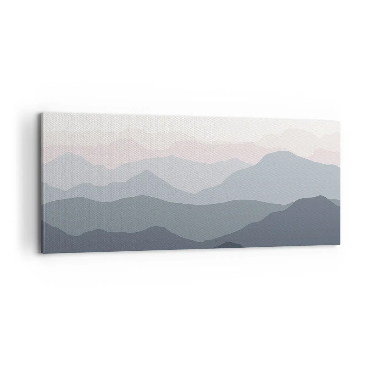 Tablou pe pânză - Valuri de munți - 100x40 cm