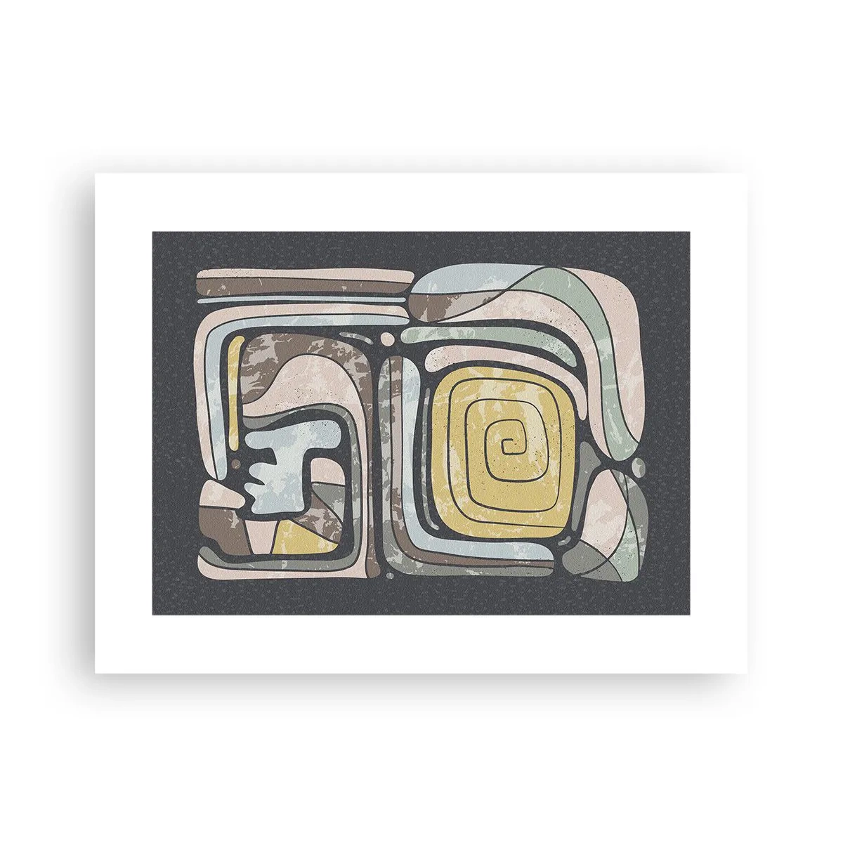 Poster - Abstracție în spirit precolumbian - 40x30 cm