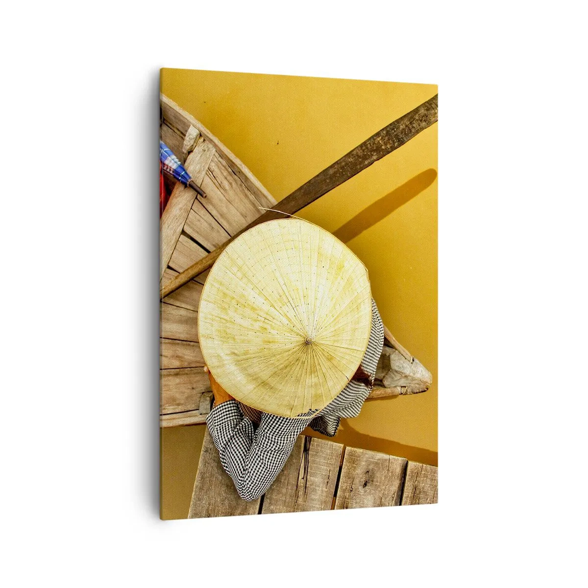 Tablou pe pânză - Viața pe râul galben - 70x100 cm