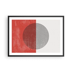 Poster în ramă neagră - Direct la subiect - 70x50 cm