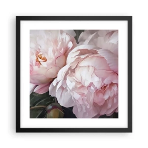 Poster în ramă neagră - Oprit din înflorire - 40x40 cm