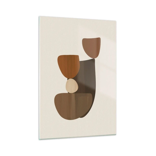 Tablou pe sticlă - Compoziție în bronz - 50x70 cm